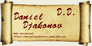 Daniel Đakonov vizit kartica